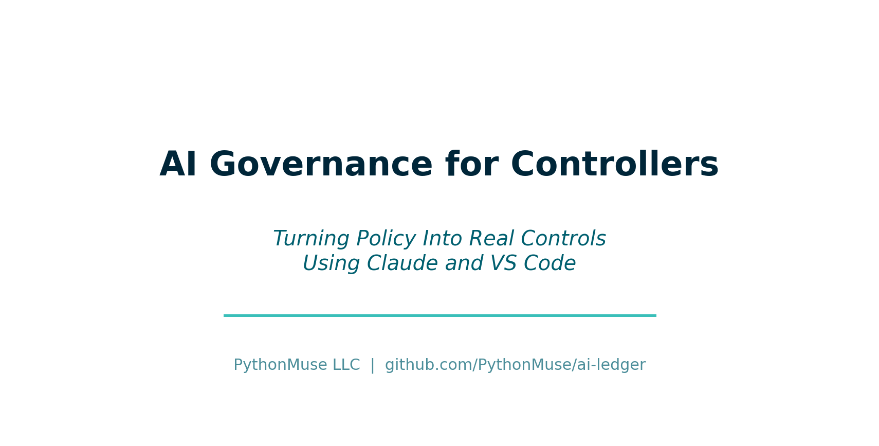 AI Governance for Controllers