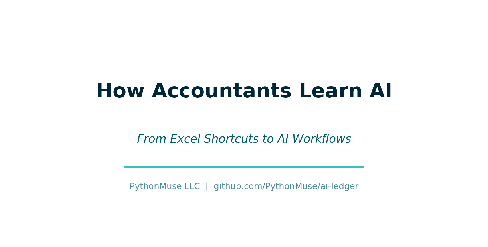 How Accountants Learn AI