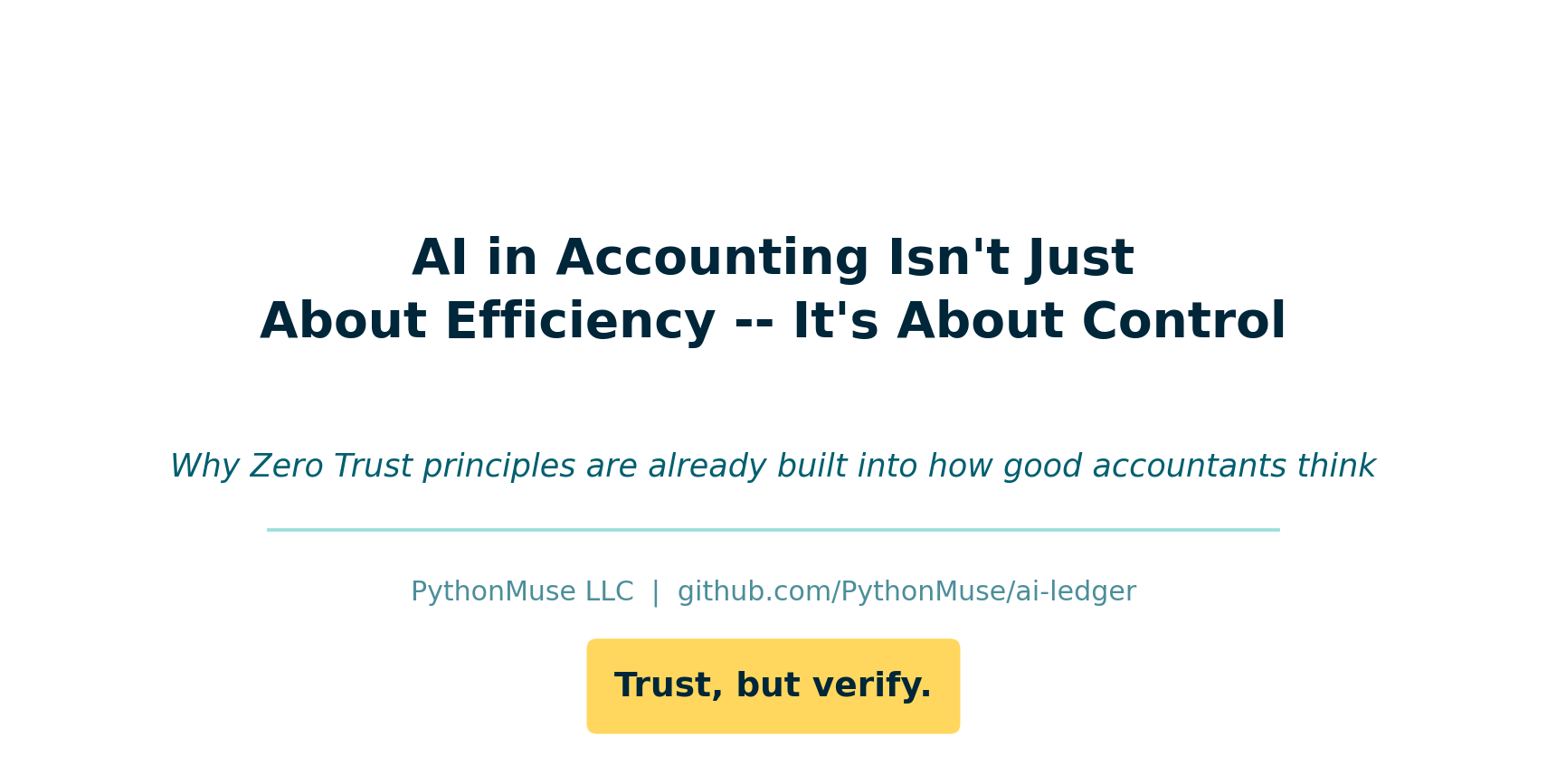 Trust but Verify: AI Control Framework