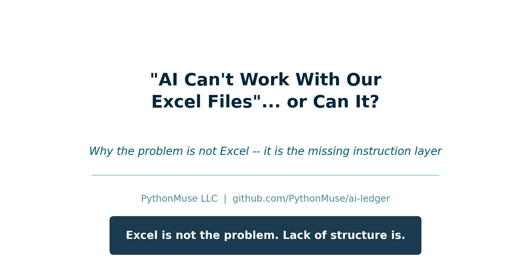 AI and Excel