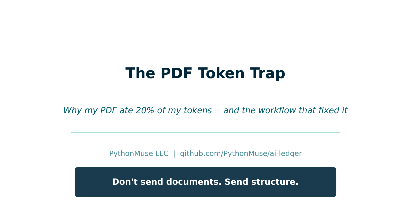The PDF Token Trap